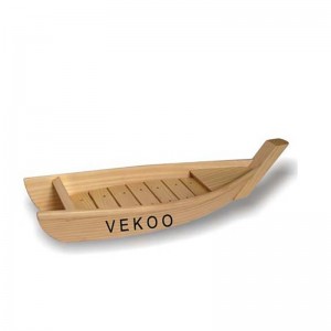 Wooden Sushi Boat Serving Tray Plate for Restaurant
