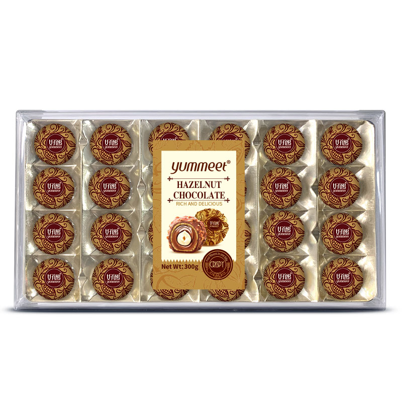 Yummeet 24PCS wholesale confectionery products custom hazelnut chocolates and sweets