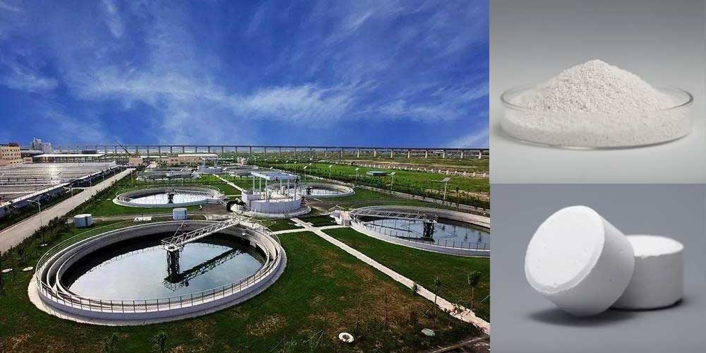 What is the application of sodium dichloroisocyanurate in wastewater?