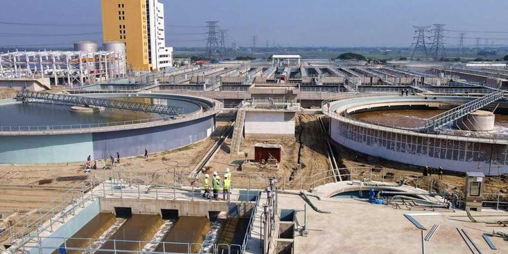 Why are flocculants and coagulants needed in sewage treatment?