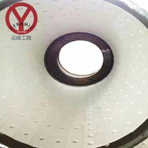 92 % alumina ceramic abrasion weldable plate for ceramic lined coal pipe