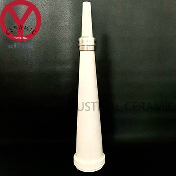 High hardness alumina ceramic cone lining / ceramic conical tube
