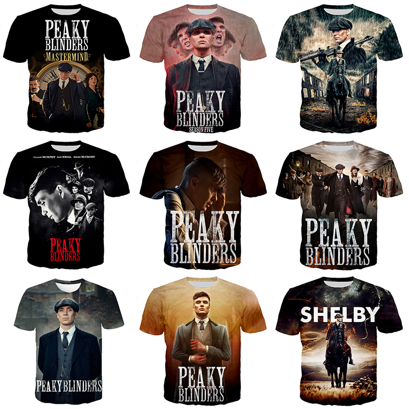 TV Series Peaky Blinders 3D Printed Shirt for Men Fashion Cool Casual 3D Printing Shirt From Men Streetwear Oversize Tops
