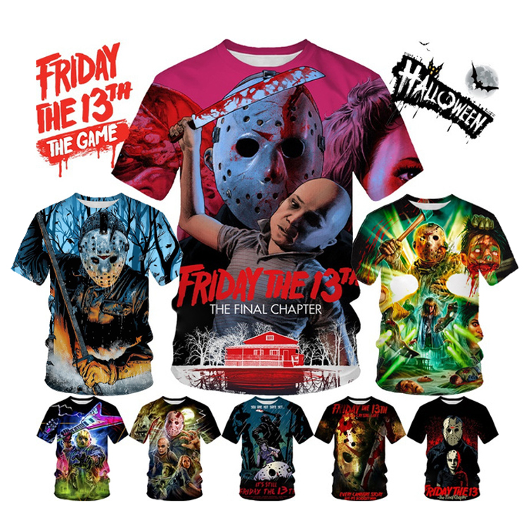 Hot Movie 3D Printed Shirt for Men Horror 3D Printing Shirt From Men Hot Movie Style Casual Summer O-neck Oversized Tops