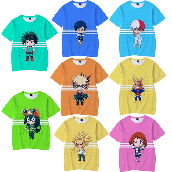 My Hero Academia 3D Printed T-Shirt for Men Japanese Anime 3D Digital Printing tshirt All Over Print Hip Hop Clothing T shirt