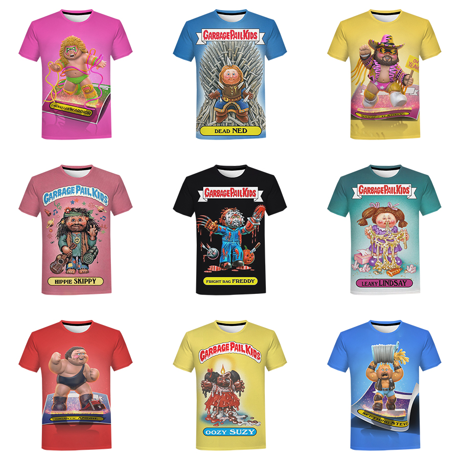 New Fashion Garbage Pail Kids 3D printed Shirts for Men and Kids Casual Style 3D Printing Shirt From Men O-neck Streetwear Tops