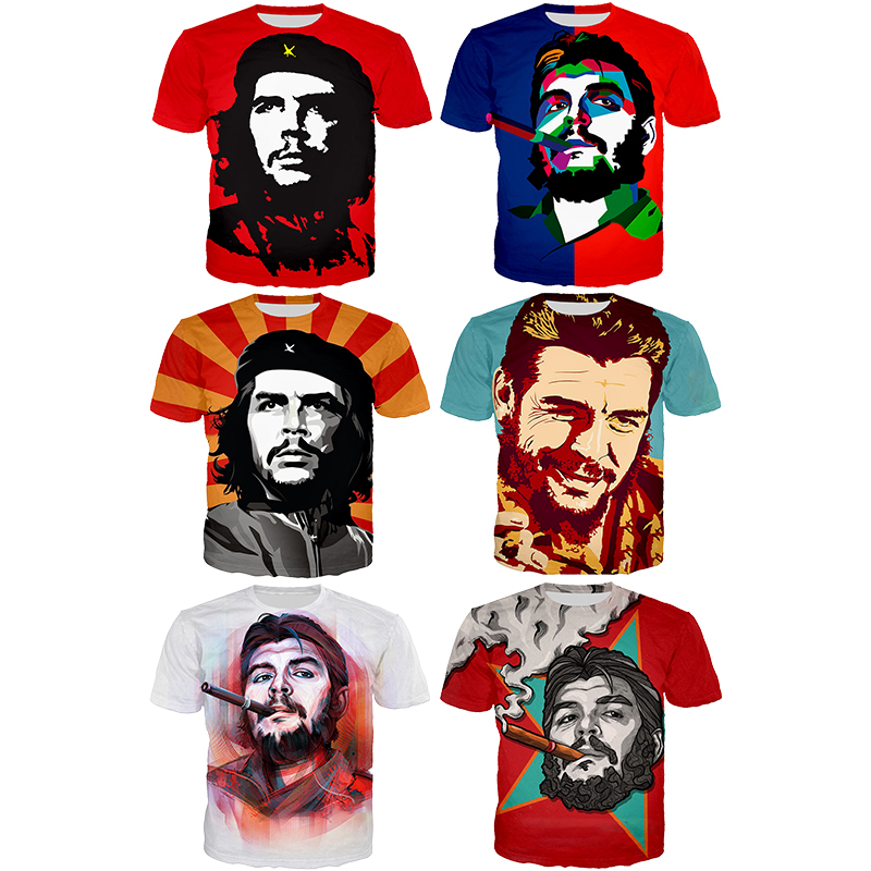 Cuban Revolutionary Lead Che Guevara Fashion Cool 3D Printed Shirt for Men Casual 3D Printing Shirt From Men Streetwear Tops