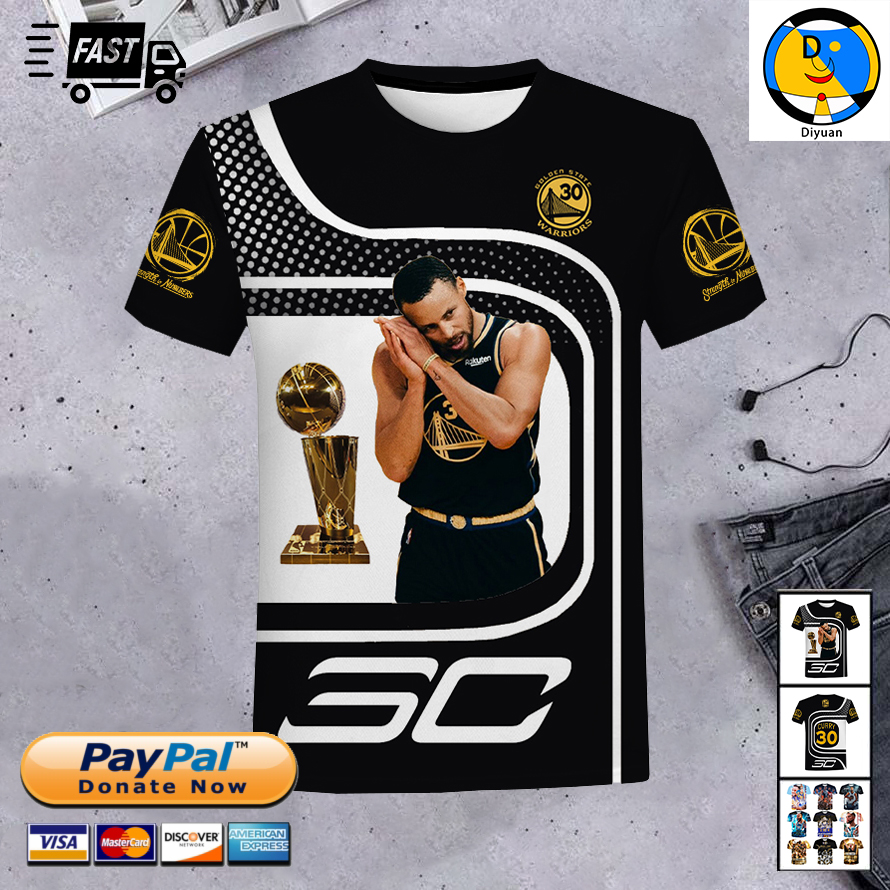 Stephen Curry 30 Says night night 3D Printed Shirt for Men 2022 FMVP 3D Printing Shirt From Men Casual Round Neck Shirt Tops