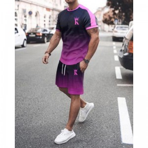 3D Print Oversized T-shirt Shorts Set for Men Causal Short Sleeve Tracksuits Costume Breathable Men’s Sports Suits Two-piece