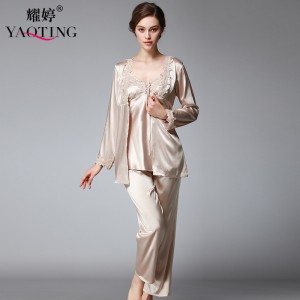 Womens luxury clothing 3 piece short pajama sets