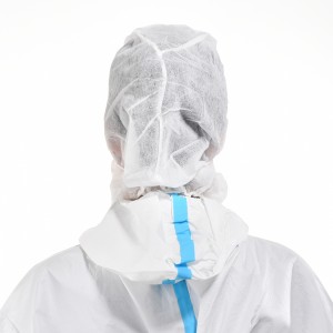 Disposable Non-Woven Astronaut Cap Elastic Head Cover With FaceMask