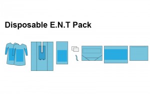 Disposable E.N.T surgical pack