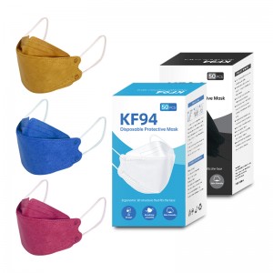 4ply Non Woven Faric Disposable KF94 Facemask With Adjustable Ear Loops