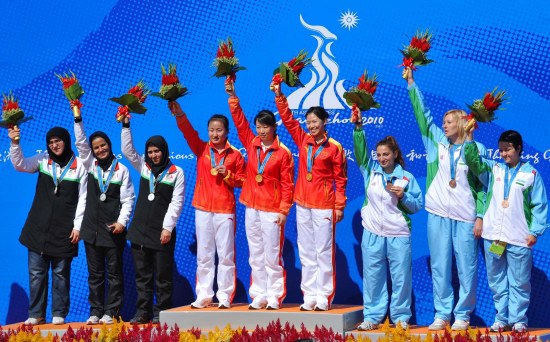 The Chinese delegation won the 200th gold medal in this Asian Games, setting a new record in the history of the Asian Games.