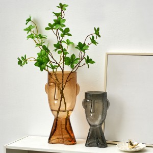 OEM/ODM Glass Flower Vase Support Logo Color Shape Pattern Package Customized
