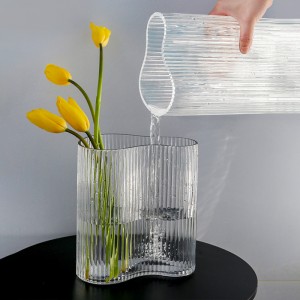 Home Decor Flower Custom Vase Glass Vase for Fashion Home Living Room and Dining Room