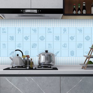 Self-Sticking Kitchen High Temperature Cooktop Cabinet Cabinet Fume Wall Moisture-Proof Waterproof Oil   Sticker