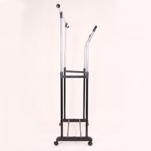 Radiator Stainless Steel Folding Clothes Drying Rack Double Rail Standing Clothing Rack