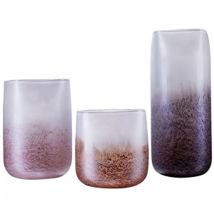 Wholesale Houseware Cheap Clear Elegant Cylinder Customized Glass Vase for Decoration