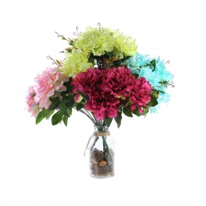High quality Small daisy hydrangea simulation  For Home Decoration