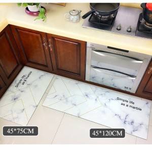 printed kitchen mat costom pvc anty-slip mat oil-proof floor mat