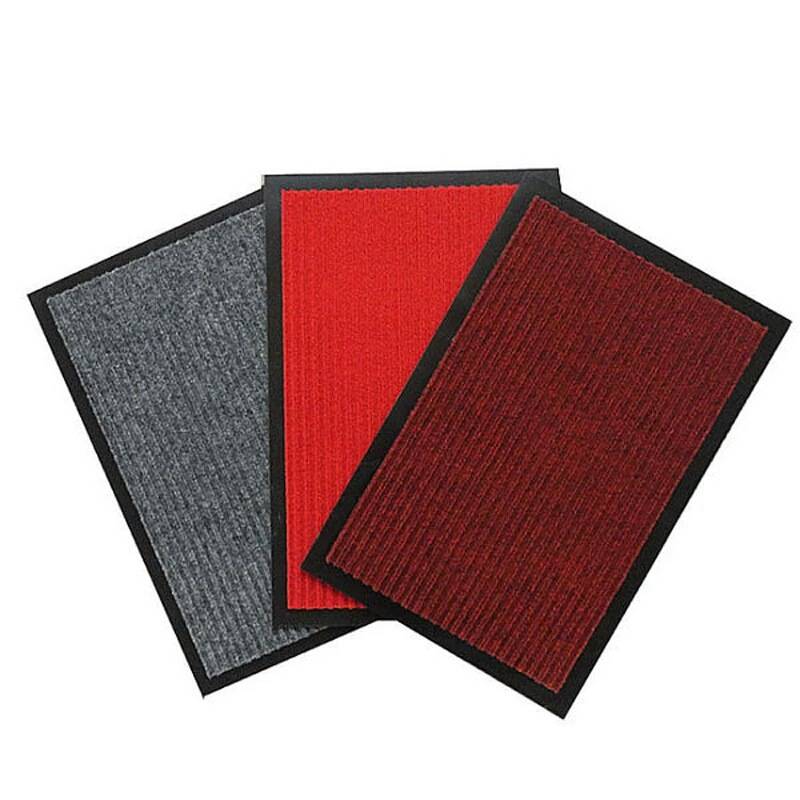 Yiwu Daily Use Products Market - Polyester Surface Double Stripe PVC Mat Low Price Floormat For Outdoor Entrance  – Yunis