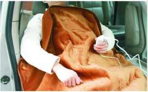 Heated Car Electrical Blanket Travel blanket heating Blanket with USB cable