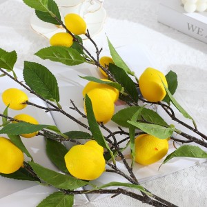 Simulation lemon branch small fresh home hotel decoration flower arrangement photography props simulation lemon fruit