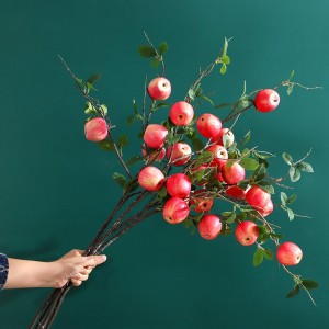 Simulation apple living room decoration ornaments fake fruit photography props with leaves and branches landscaping simulation flowers simulation berry branches