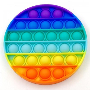 Silicone Stress Reliever Toy Push pop pop Simple Dimple Bubble Squeeze Sensory Fidget Toy Set For Kids