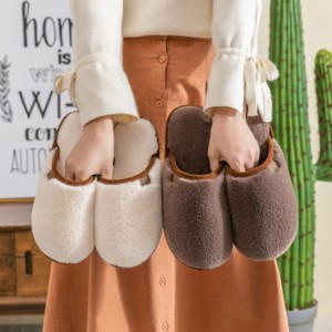 Autumn and winter ladies confinement shoes hot style home couple indoor non-slip warm and comfortable cotton slippers wholesale