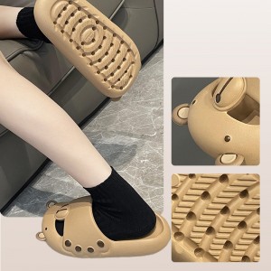 Baotou Bear Slippers Women Xia ins Wear EVA Thick Sole Step on Shit Cool Slippers