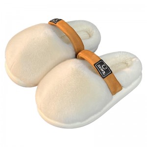 Cotton slippers women’s winter fashion Korean version ins style outside wear trend plus fleece warm thick-soled cotton slippers