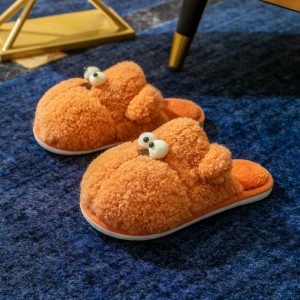 New Cotton Slippers Women Autumn and Winter Thick Bottom Cute Plush Slippers Home Couples Indoor Hair Slippers Wholesale