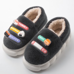 Winter new fashion small element bag heel cotton slippers women’s outwear home indoor cotton shoes non-slip wholesale