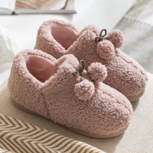 Plush cotton shoes indoor home warm comfortable cotton shoes couples do not smelly feet bedroom cotton slippers wholesale