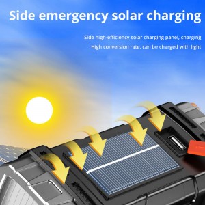 Bright and portable dual head solar powered lighting  lamp