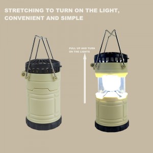 Two in one multifunctional outdoor fan battery LED camping light