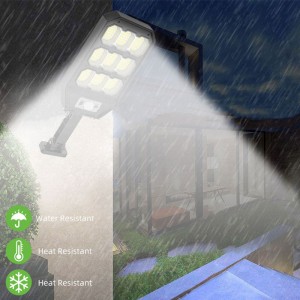 sensor 3-mode waterproof courtyard safety wall lamp Led solar light