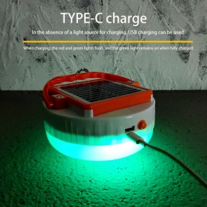 Høyeffekt utskiftbart batteri husholdningsnødsolenergilampe