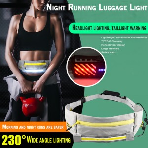 Легкий водонепроникний USB-світловідбиваючий рюкзак для нічного бігу