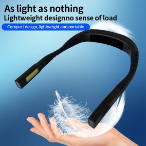LED nepremočljiva polnilna modna bralna lučka za tekaški vrat