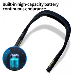 LED waterproof charging fashionable running neck reading light