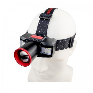 Intelligent motion sensorLED Far and near zoom outdoor headlamp