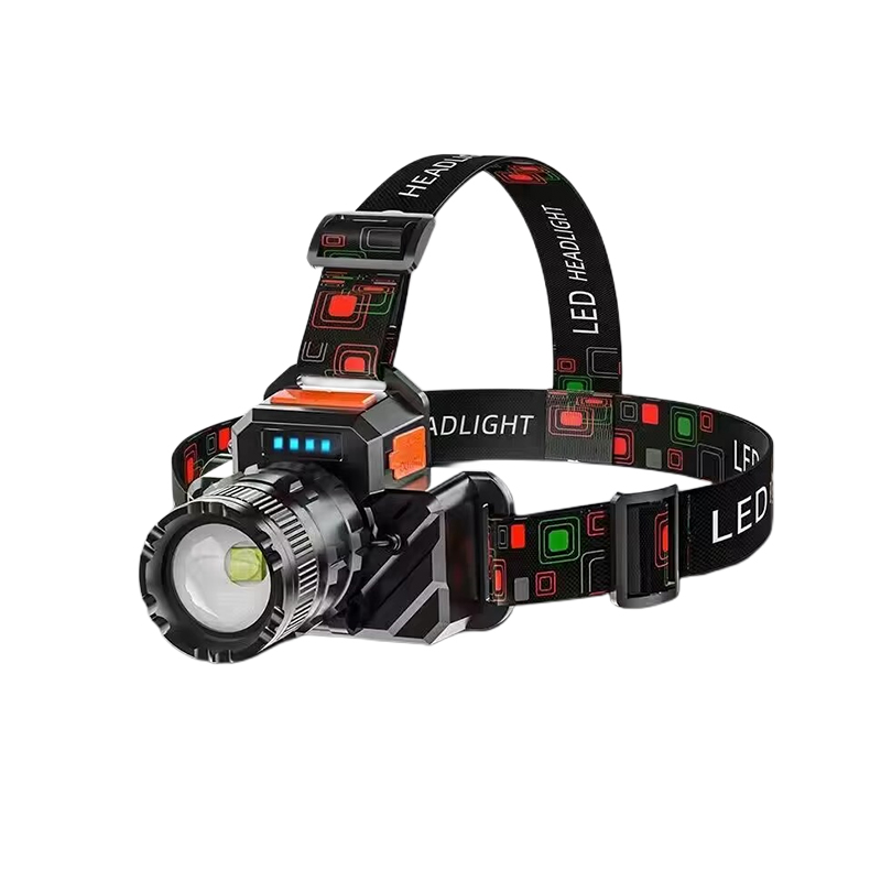 White laser waterproof and bright aluminum alloy induction headlights
