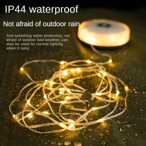 LED three color string lights for wedding home decoration and camping