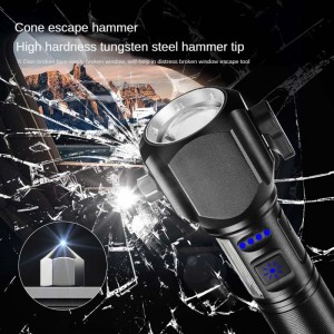 New professional high-power zoom tactical 20W flashlight