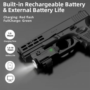 Aluminum laser sight pistol accessories flashlight