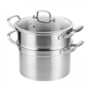 YUTAI 26-30CM SUS304 two-layer stainless steel steamer-BOJIN