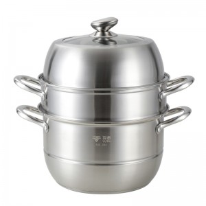 Factory source Outdoor Cookware Set - YUTAI 26-36CM SUS304 three-layer stainless steel steamer with heightened stainless steel lid – Yutai